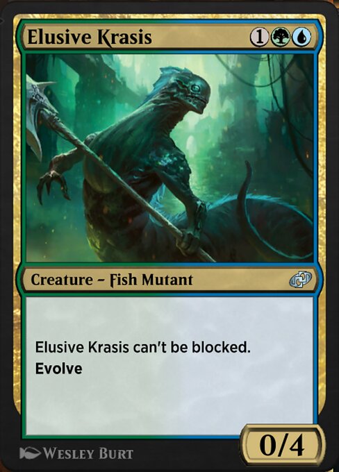 Magic the Gathering Card - Elusive Krasis - MTG Circle
