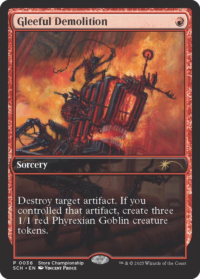 Magic the Gathering Card - Gleeful Demolition - MTG Circle