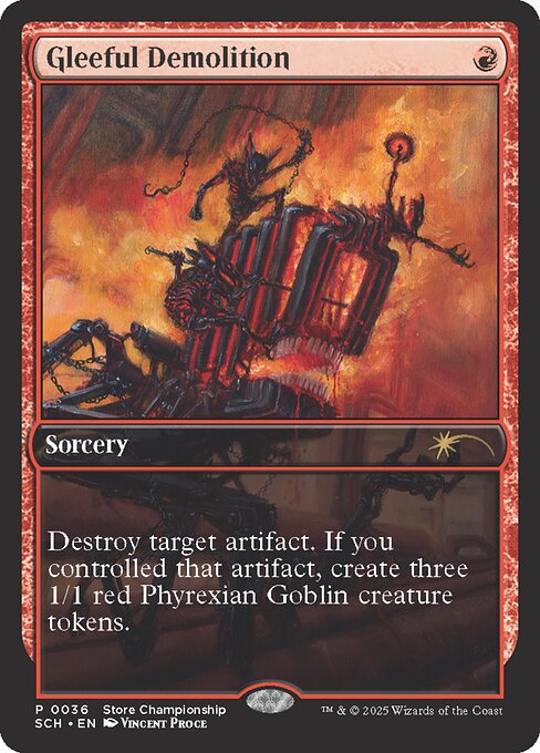 Magic the Gathering Card - Gleeful Demolition - MTG Circle