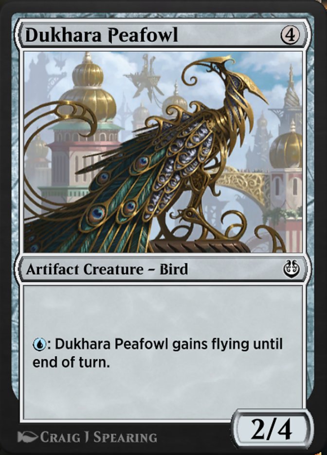 Magic the Gathering Card - Dukhara Peafowl - MTG Circle
