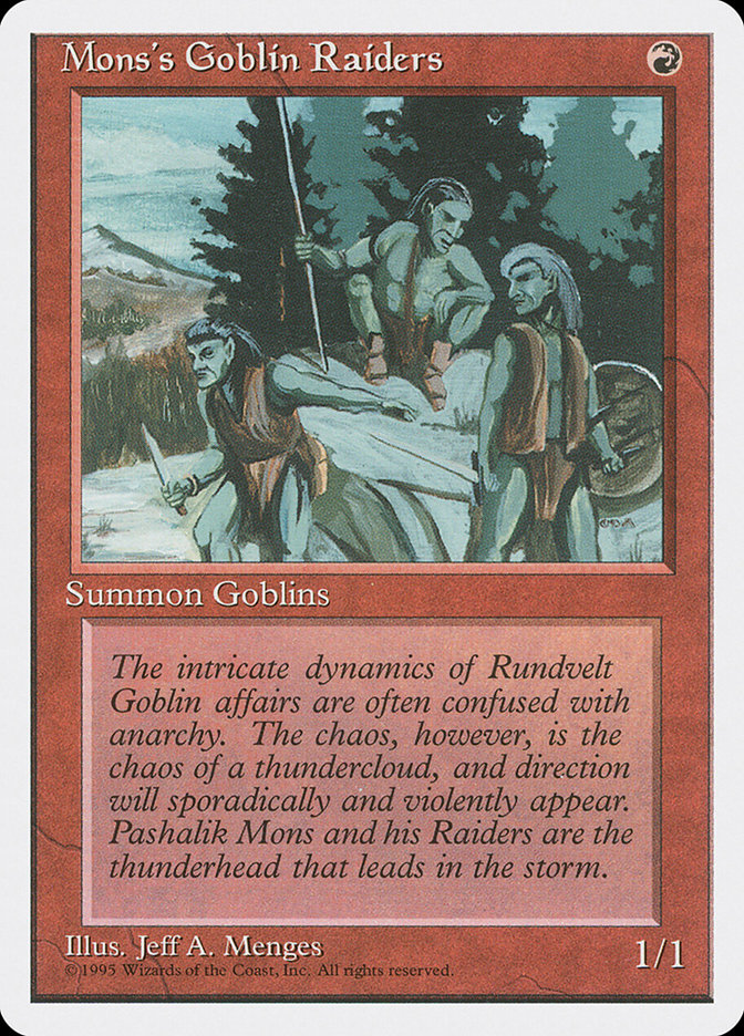 Magic the Gathering Card - Mons's Goblin Raiders - MTG Circle