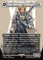 Magic the Gathering Card - Dion, Bahamut's Dominant // Bahamut, Warden of Light - MTG Circle