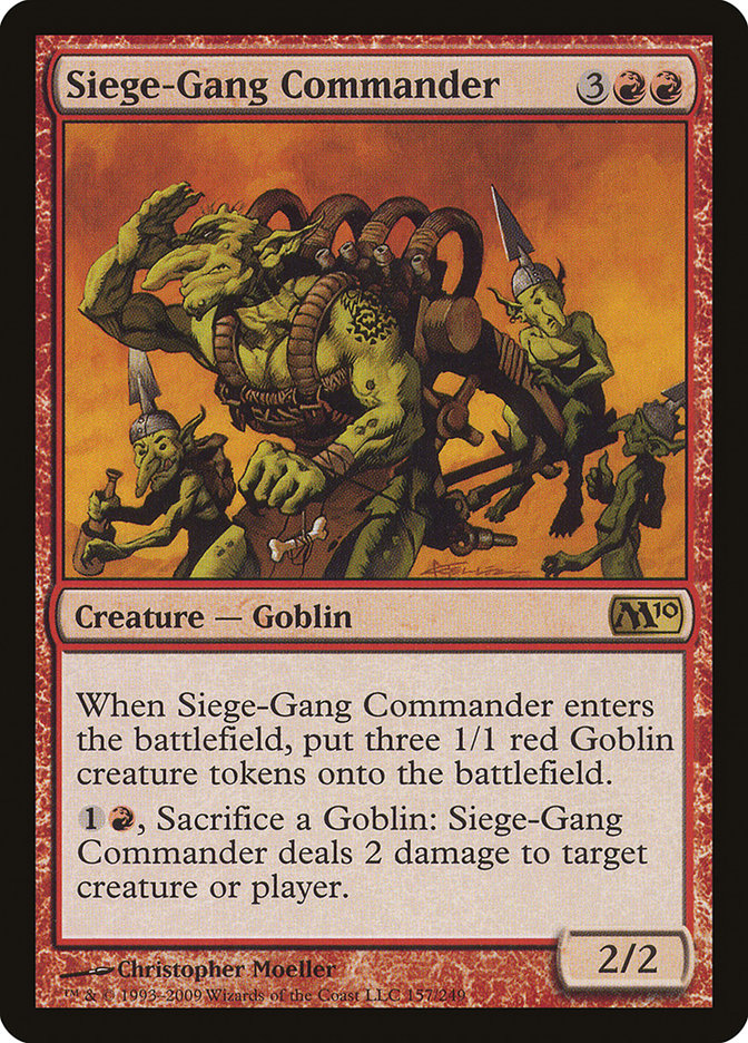 Magic the Gathering Card - Siege-Gang Commander - MTG Circle