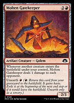 Magic the Gathering Card - Molten Gatekeeper - MTG Circle