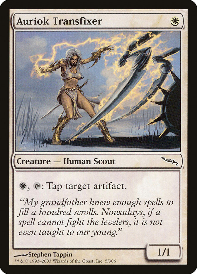 Magic the Gathering Card - Auriok Transfixer - MTG Circle