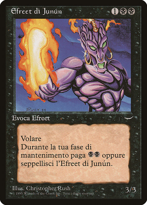 Magic the Gathering Card - Junún Efreet - MTG Circle