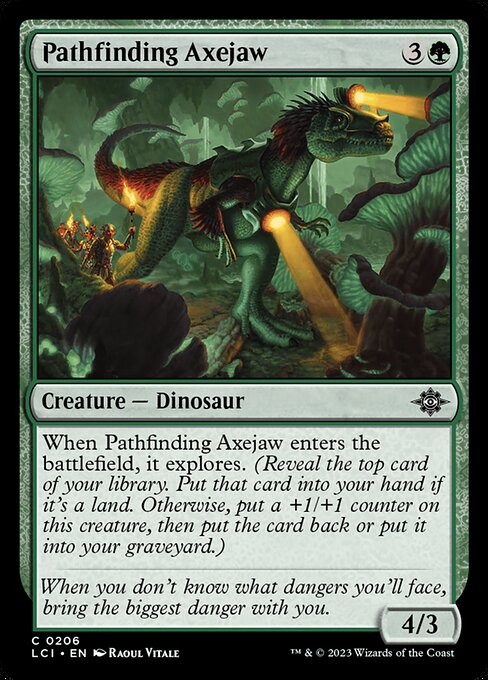 Magic the Gathering Card - Pathfinding Axejaw - MTG Circle
