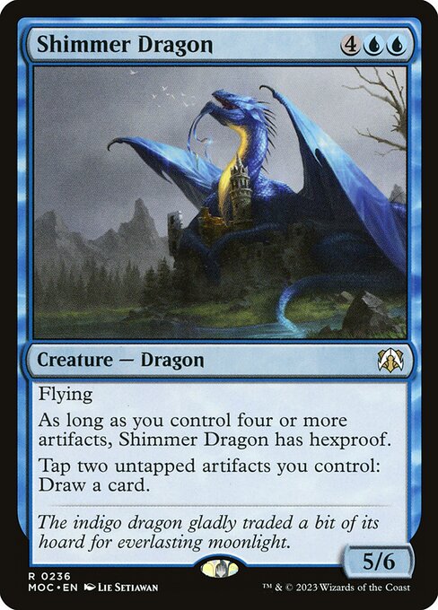 Magic the Gathering Card - Shimmer Dragon - MTG Circle