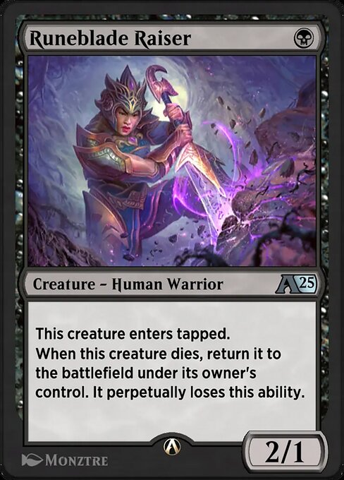 Magic the Gathering Card - Runeblade Raiser - MTG Circle