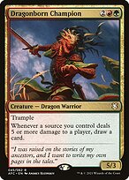 Magic the Gathering Card - Dragonborn Champion - MTG Circle