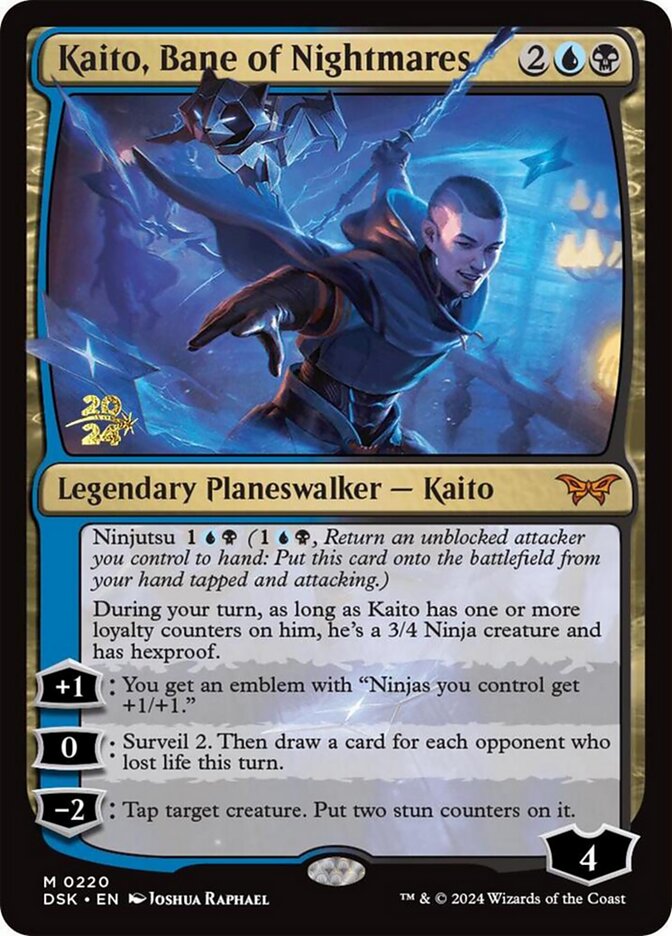 Magic the Gathering Card - Kaito, Bane of Nightmares - MTG Circle