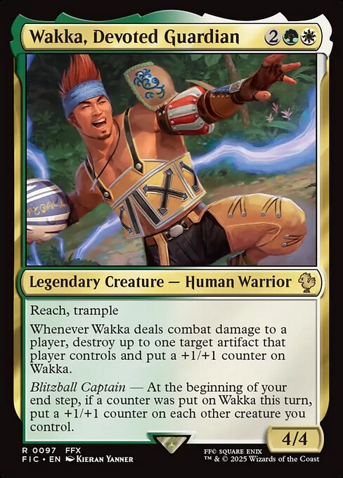 Magic the Gathering Card - Wakka, Devoted Guardian - MTG Circle