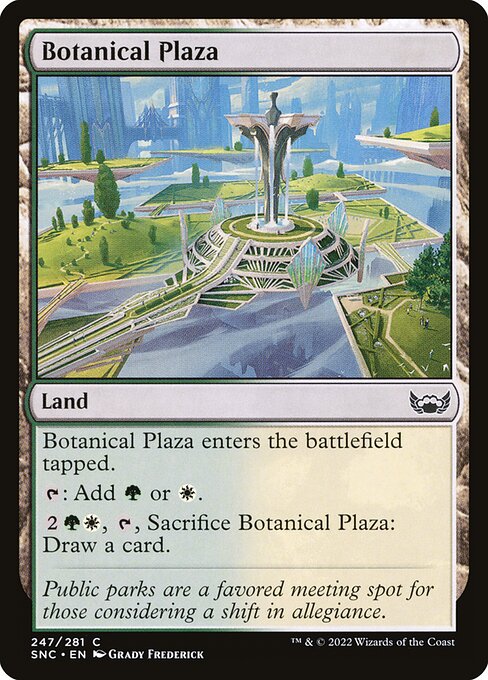 Magic the Gathering Card - Botanical Plaza - MTG Circle