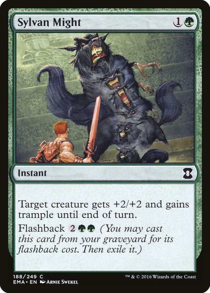 Magic the Gathering Card - Sylvan Might - MTG Circle