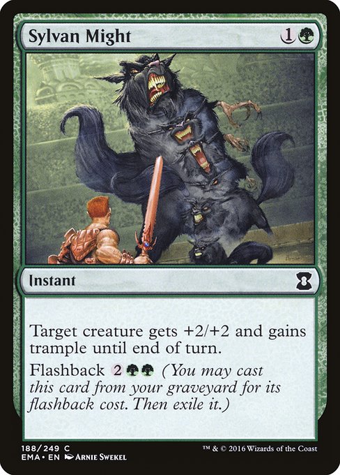Magic the Gathering Card - Sylvan Might - MTG Circle