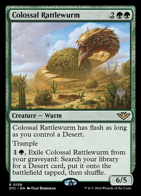 Magic the Gathering Card - Colossal Rattlewurm - MTG Circle