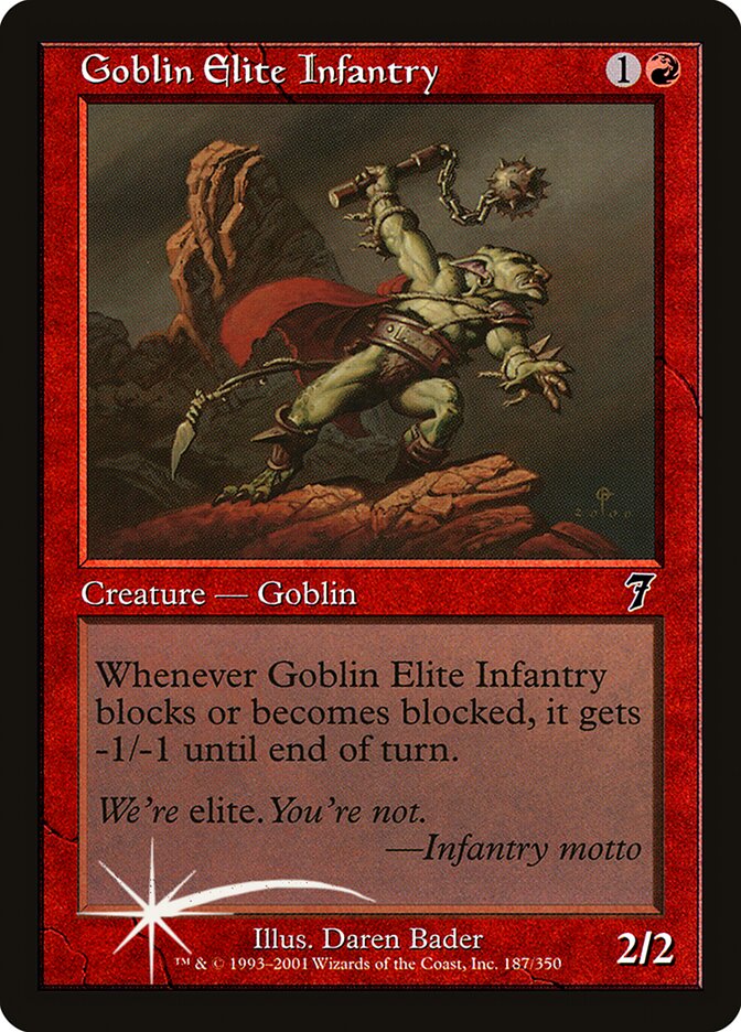 Magic the Gathering Card - Goblin Elite Infantry - MTG Circle