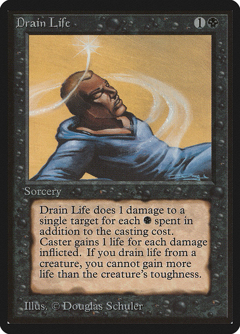 Magic the Gathering Card - Drain Life - MTG Circle