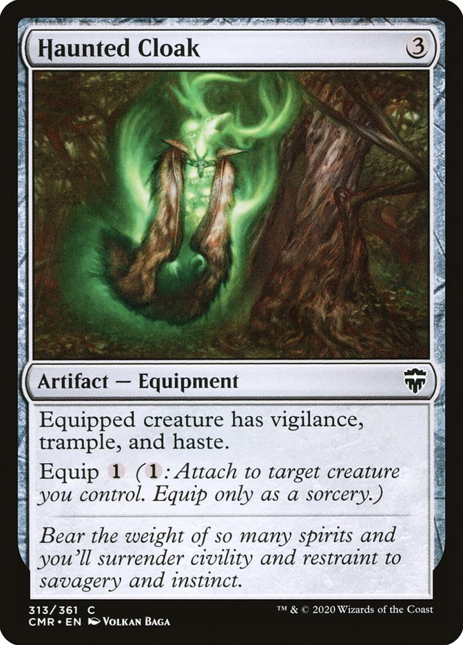 Magic the Gathering Card - Haunted Cloak - MTG Circle