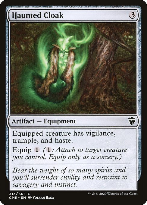 Magic the Gathering Card - Haunted Cloak - MTG Circle