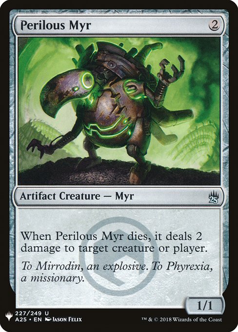Magic the Gathering Card - Perilous Myr - MTG Circle