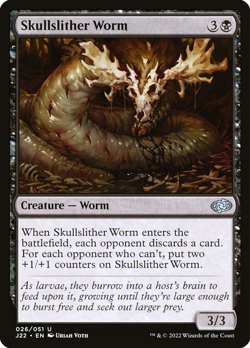 Magic the Gathering Card - Skullslither Worm - MTG Circle