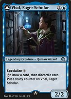 Magic the Gathering Card - Vhal, Eager Scholar - MTG Circle