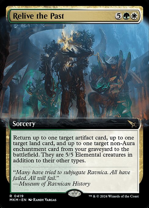 Magic the Gathering Card - Relive the Past - MTG Circle