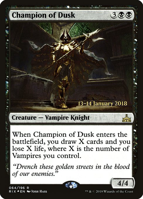 Magic the Gathering Card - Champion of Dusk - MTG Circle