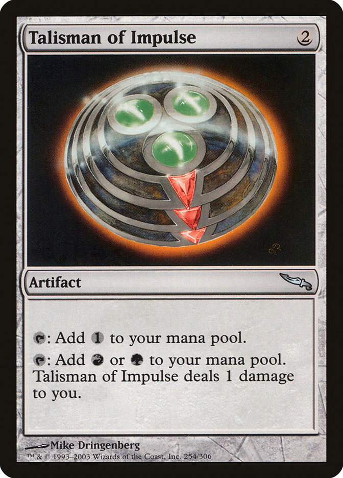 Magic the Gathering Card - Talisman of Impulse - MTG Circle