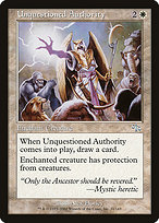 Magic the Gathering Card - Unquestioned Authority - MTG Circle