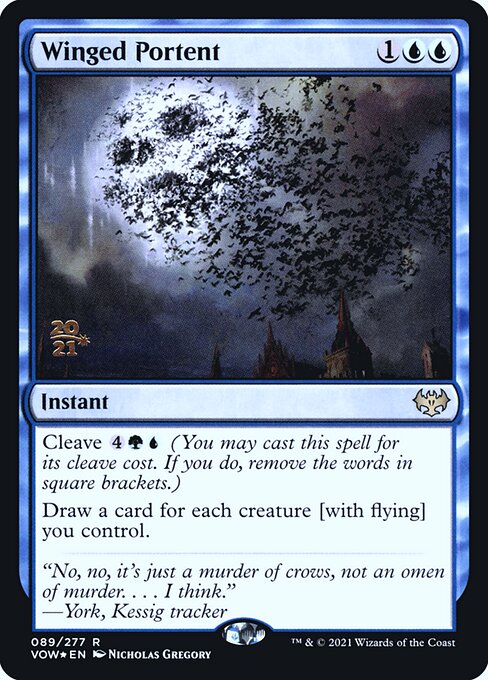 Magic the Gathering Card - Winged Portent - MTG Circle