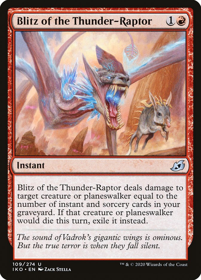 Magic the Gathering Card - Blitz of the Thunder-Raptor - MTG Circle