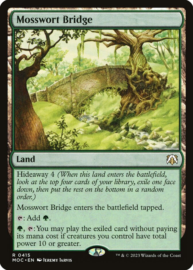 Magic the Gathering Card - Mosswort Bridge - MTG Circle