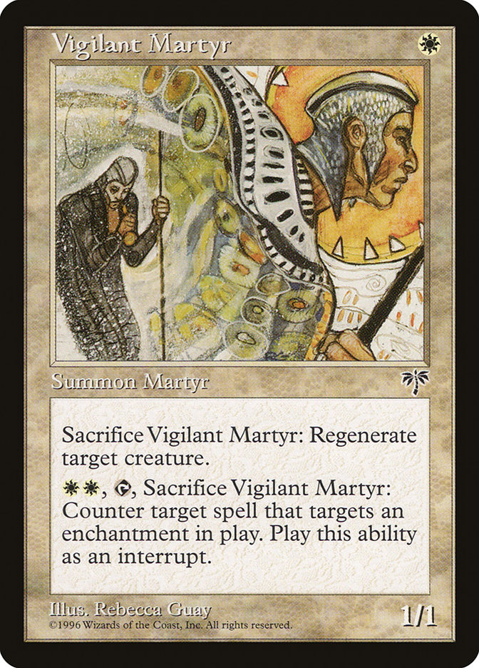 Magic the Gathering Card - Vigilant Martyr - MTG Circle