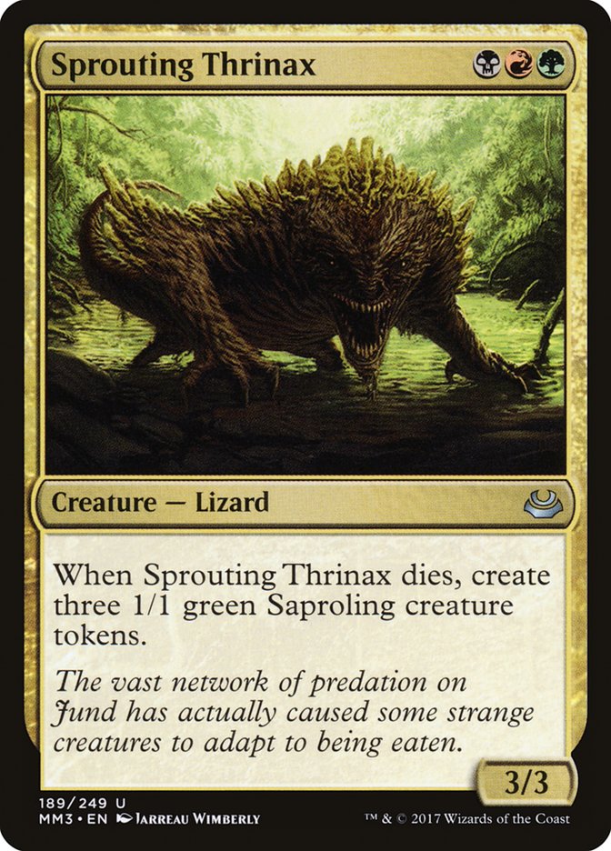 Magic the Gathering Card - Sprouting Thrinax - MTG Circle