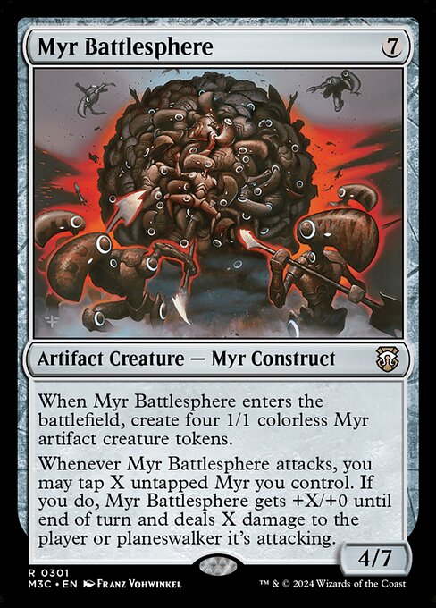 Magic the Gathering Card - Myr Battlesphere - MTG Circle