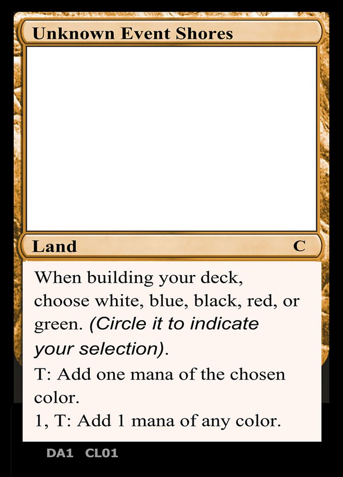 Magic the Gathering Card - Unknown Event Shores - MTG Circle
