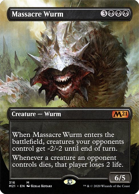 Magic the Gathering Card - Massacre Wurm - MTG Circle