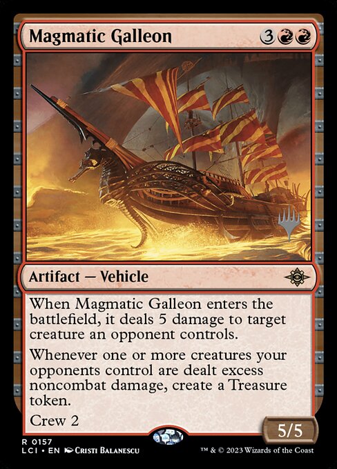 Magic the Gathering Card - Magmatic Galleon - MTG Circle