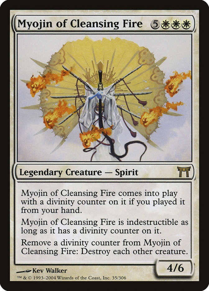 Magic the Gathering Card - Myojin of Cleansing Fire - MTG Circle