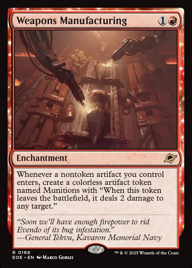 Magic the Gathering Card - Weapons Manufacturing - MTG Circle