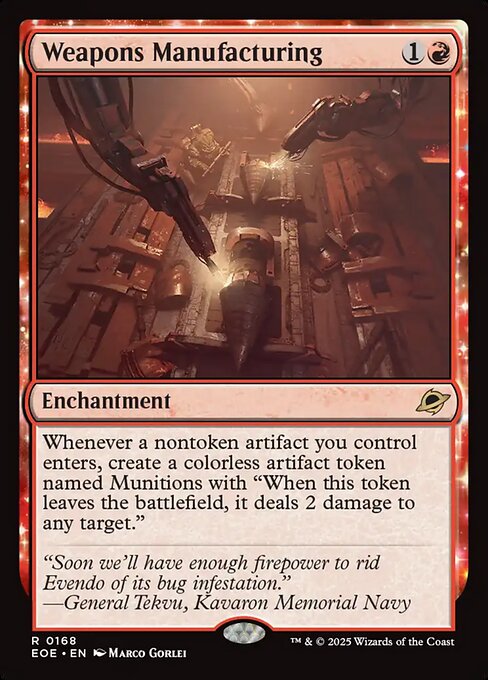 Magic the Gathering Card - Weapons Manufacturing - MTG Circle
