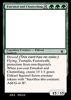 Magic the Gathering Card - Emrakul and Chatterfang - MTG Circle