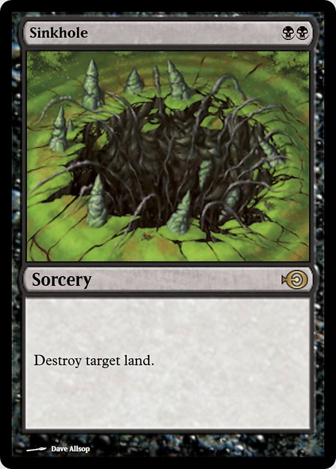 Magic the Gathering Card - Sinkhole - MTG Circle