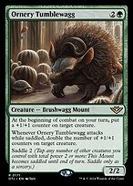 Magic the Gathering Card - Ornery Tumblewagg - MTG Circle