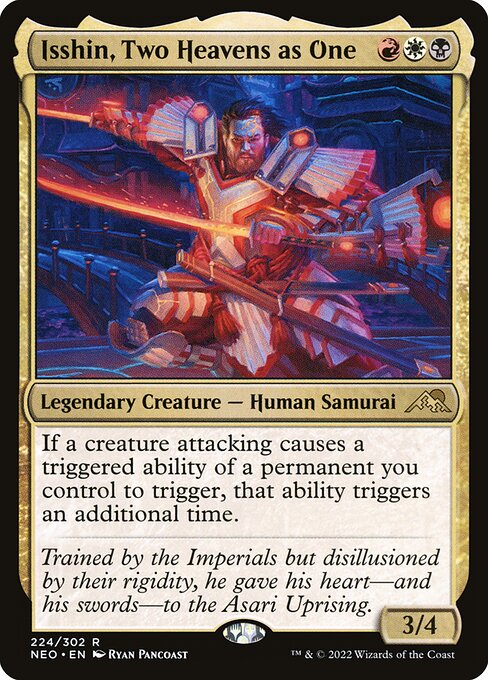 Magic the Gathering Card - Isshin, Two Heavens as One - MTG Circle