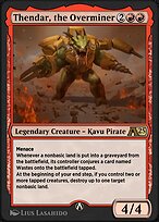 Magic the Gathering Card - Thendar, the Overminer - MTG Circle