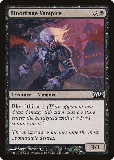 Magic the Gathering Card - Bloodrage Vampire - MTG Circle