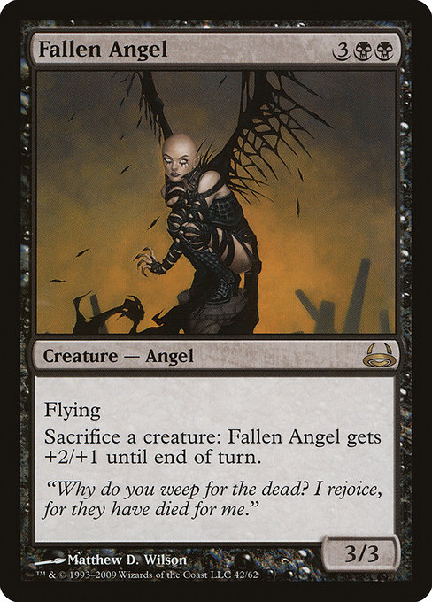 Magic the Gathering Card - Fallen Angel - MTG Circle